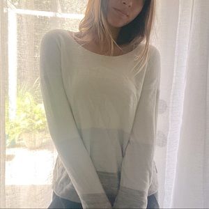 Calvin Klein Jeans thin  grey and white sweater